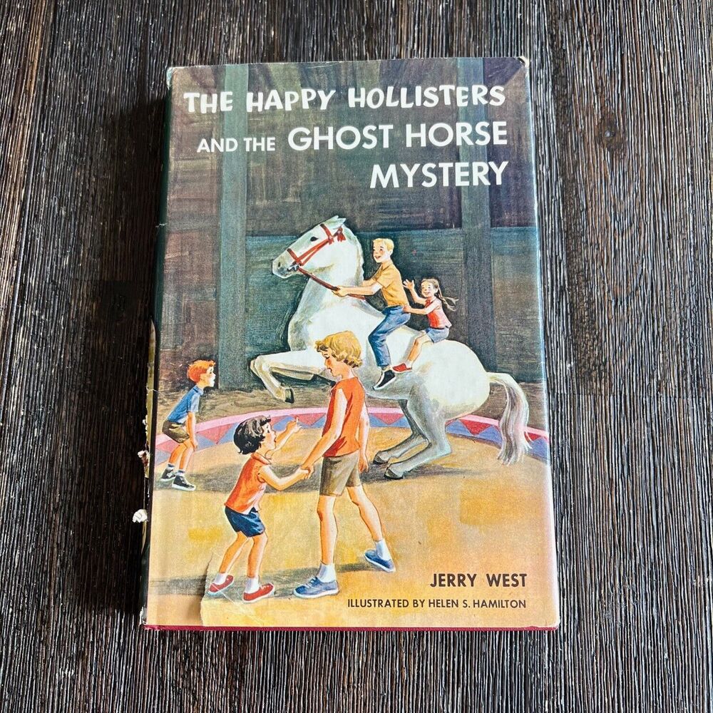 Vintage The Happy Hollisters and the Ghost Horse Mystery Hardcover Book 1965